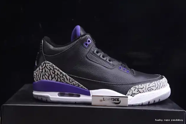 Cheap Husky Jordan Purple CT8532-050 3 Air Court Black Retro 0516